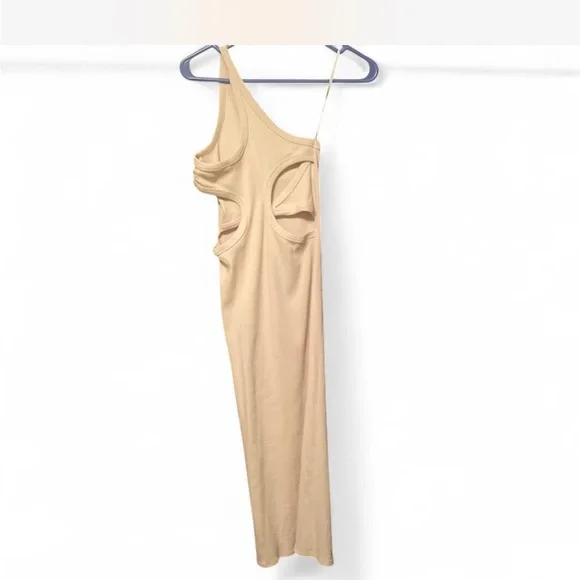 The Line by K Gael Ribbed Oat One-Shoulder Dress - Picture 5 of 7